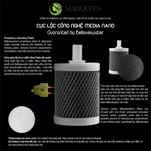 Qủa Lọc in kiềm tự nhiên bellaviewater